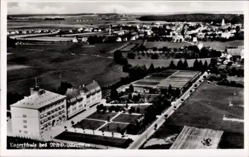 Ak Illertissen in Schwaben, Fliegeraufnahme, Ober-Realschule der Schulbrüder