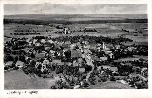 Ak Loßburg im Schwarzwald, Fliegeraufnahme