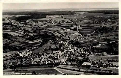 Ak Altheim in Oberösterreich, Luftbild von  Flugansicht, Felder, Häuser, Landschaft