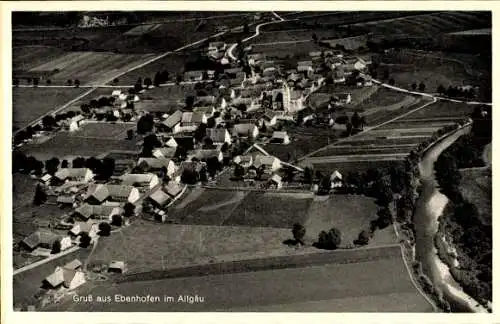 Ak Ebenhofen Biessenhofen im Ostallgäu, Luftaufnahme