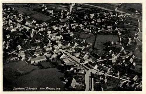 Ak Burgheim an der Donau, Fliegeraufnahme