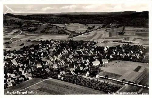 Ak Marktbergel Mittelfranken, Fliegeraufnahme