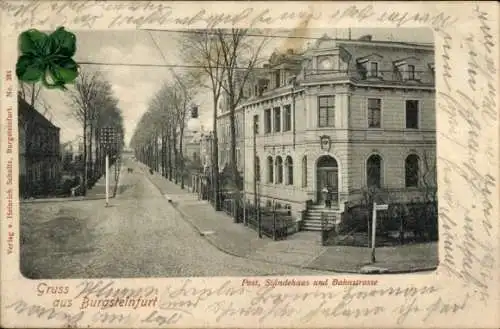 Ak Burgsteinfurt Steinfurt im Münsterland, Post, Ständehaus, Bahnstraße