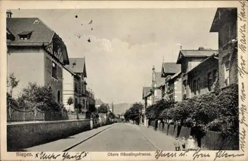 Ak Siegen in Westfalen, Obere Häuslingstraße