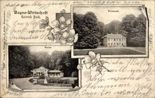 Ak Burgsteinfurt Steinfurt im Münsterland, Steinfurter Bagno, Wirtschaft, Wache