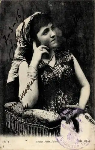 Ak Portrait einer jungen Frau, Jüdin