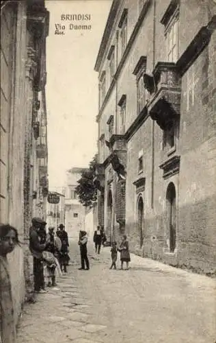 Ak Brindisi Puglia, Via Duomo