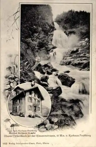Ak Linthal Glarus Kanton Glarus Schweiz, Oberer Tatschbach, Klausenstraße