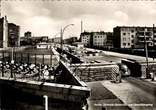 Ak Berlin Mitte, Heinrich-Heine-Straße, Grenzübergang
