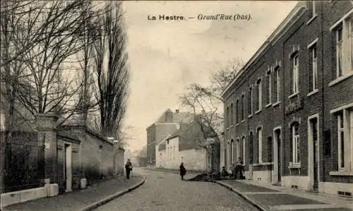 CPA La Hestre Gérer la Wallonie Hainaut, Grande Rue