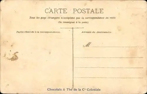 CPA Luang Prapang Laos, Colonies Francaises, Marche