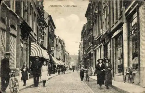Ak Dordrecht Südholland Niederlande, Voorstraat