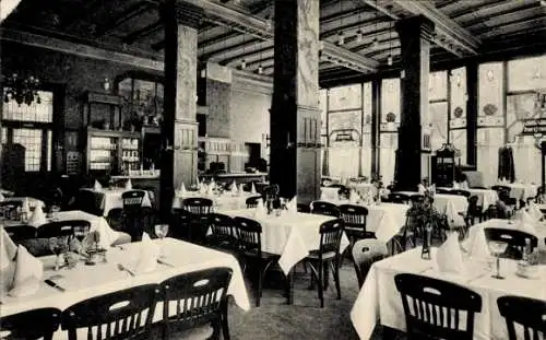 Ak Oberpiependorf Radebeul in Sachsen, Restaurant mit weißen Tischdecken, elegante Einrichtung, h