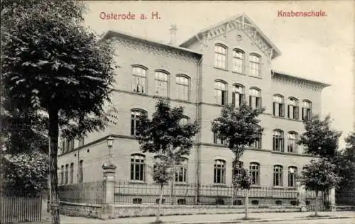Ak Osterode am Harz, Knabenschule