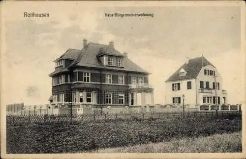 Ak Rotthausen Gelsenkirchen Westfalen, Neue Bürgermeisterwohnung