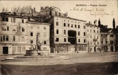 Ak Gorizia Görz Friuli Venezia Giulia, Piazza Grande