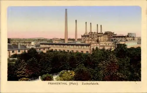 Ak Frankenthal in der Pfalz, Zuckerfabrik
