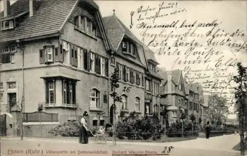 Ak Essen im Ruhrgebiet, Villen am Bernewäldchen, Richard Wagner-Straße