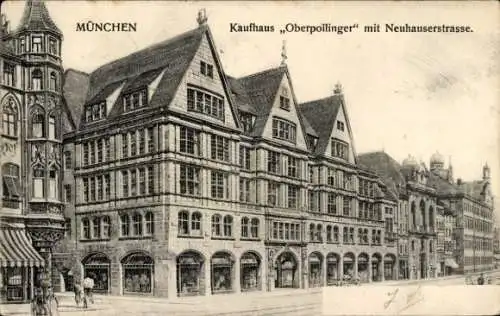 Ak München, Kaufhaus Oberpollinger, Neuhauserstraße