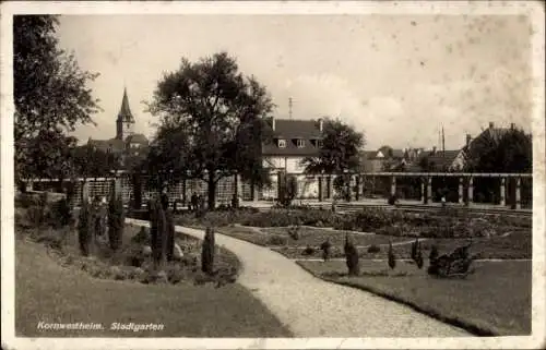 Ak Kornwestheim in Württemberg, Stadtgarten