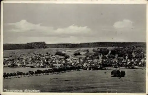 Ak Thannhausen in Schwaben, Panorama