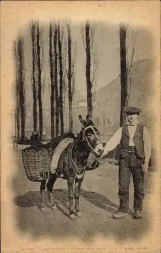 Ak Hautes Pyrenées, Costumes du Pays