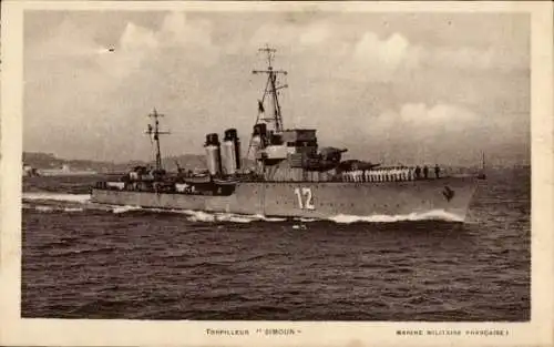 CPA Marine Militaire Francaise, Torpilleur Simoun