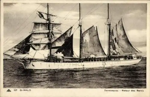 CPA Saint-Malo, Terreneuvas, Retour des Bancs