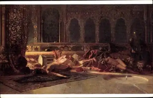Künstler Ak B. Constant,  Die Gerechtigkeit des Cherif