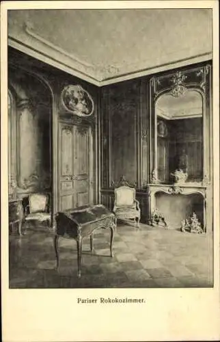 Ak Pariser Rokokozimmer, Königliches Kunstgewerbemuseum