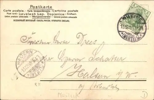 Künstler Ak Mailick, Dorfidyll
