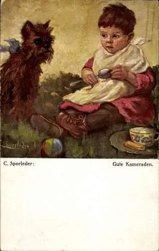 Künstler Ak Sporleder, C., Gute Kameraden