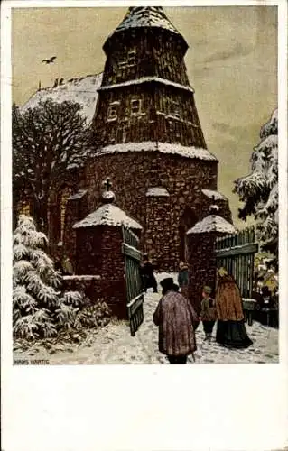 Künstler Ak Hartig, Hans, Weihnachtsabend