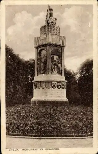 Ak Breda Nordbrabant Niederlande, BREDA. MONUMENT VALKENBERG.