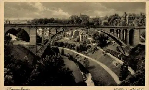 Ak Luxembourg Luxemburg, Le Pont Adolphe
