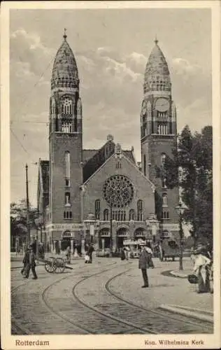 Ak Rotterdam Südholland Niederlande, Königin Wilhelmina Kirche