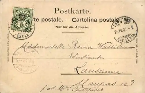 Ak Orbe Kanton Waadt Schweiz, Landschaftsaufnahme von  Stadtansicht, Postkartenformat
