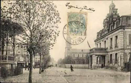 Ak Alfortville Val de Marne, Eugenie Fintens,  Rue des Coquelicots, Kirche