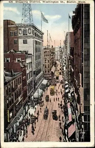 Ak Boston Massachusetts USA, Shopping District, Washington Street