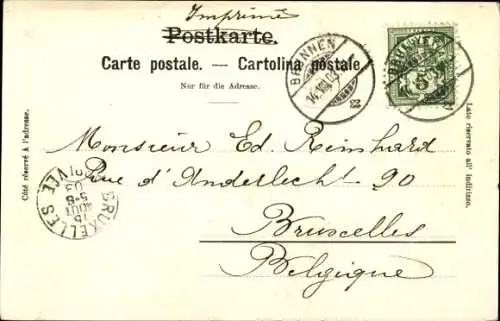 Ak Ingenbohl Kanton Schwyz Schweiz, Kloster  Mythen, Berge, Landschaft