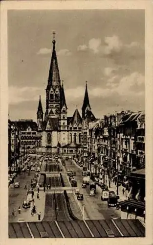 Ak Berlin Charlottenburg, Kaiser-Wilhelm-Gedächtniskirche