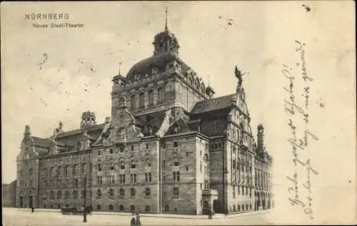 Ak Nürnberg in Mittelfranken, Neues Stadt-Theater