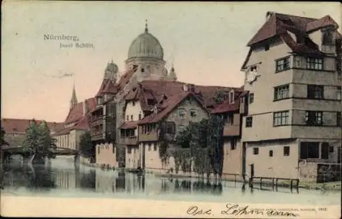Ak Nürnberg in Mittelfranken, Insel Schütt