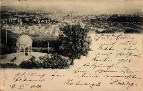 Ak Wiesbaden in Hessen, Gesamtansicht