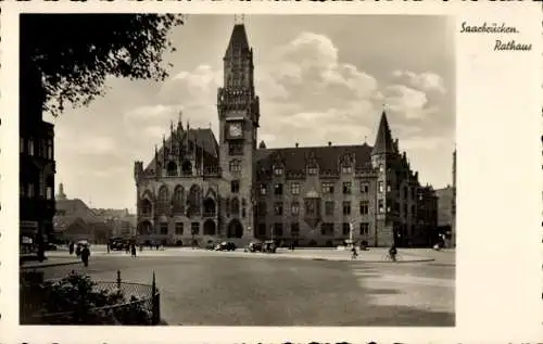 Ak Saarbrücken im Saarland, Rathaus