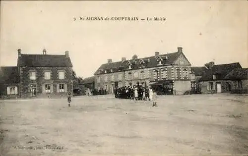 Ak St-Aignan-de-Couptrain Mayenne, Mairie