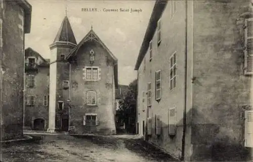 Ak Belley Ain, Convent Saint Joseph,  Bauten, enge Gassen, stimmungsvolles Ambiente