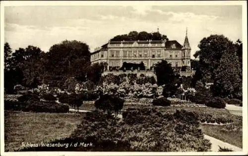 Ak Wiesenburg in der Mark, Schloss, Gärten, Landschaft,  Architektur