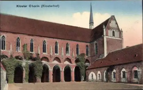 Ak Chorin in der Mark, Kloster Chorin,  Klosterhof