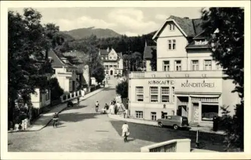 Ak Bad Sachsa in Niedersachsen, Hindenburgstraße, Konditorei, Kurkafe